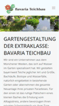 Mobile Screenshot of bavaria-teichbau.de